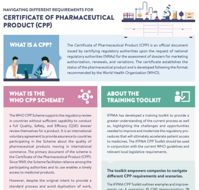 Certificate of Pharmaceutical Product (CPP) and eCPP | IFPMA