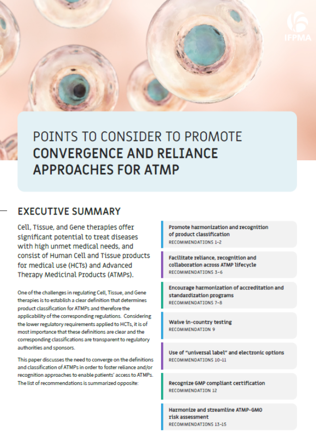 Convergence and reliance approaches for advanced therapy medicinal